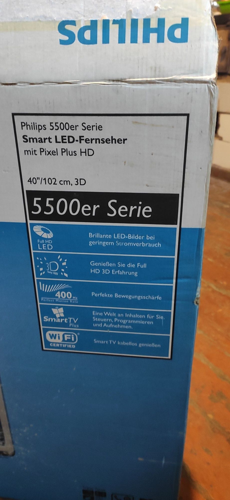 3D телевизор Philips  40PFL5507k/12 LED 40 дюймов3D