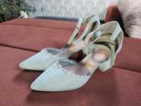 Buty rozm. 38 seledynowe miętowe