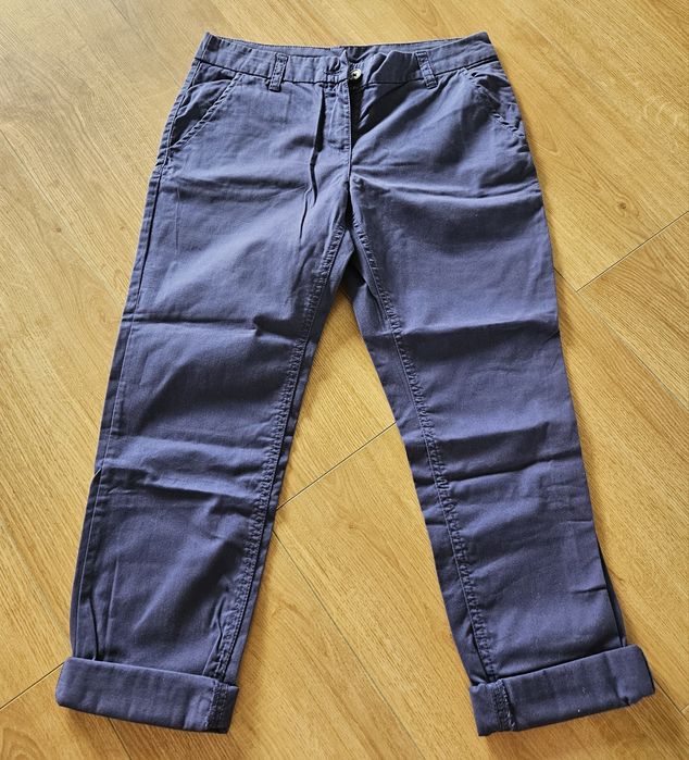 Granatowe spodnie f&f 34