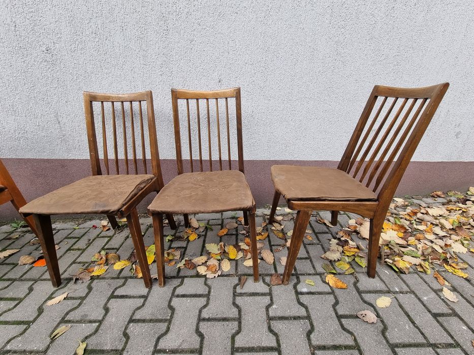 Krzesła HAŁAS, Zieliński pod renowację.  Krzesło PRL.