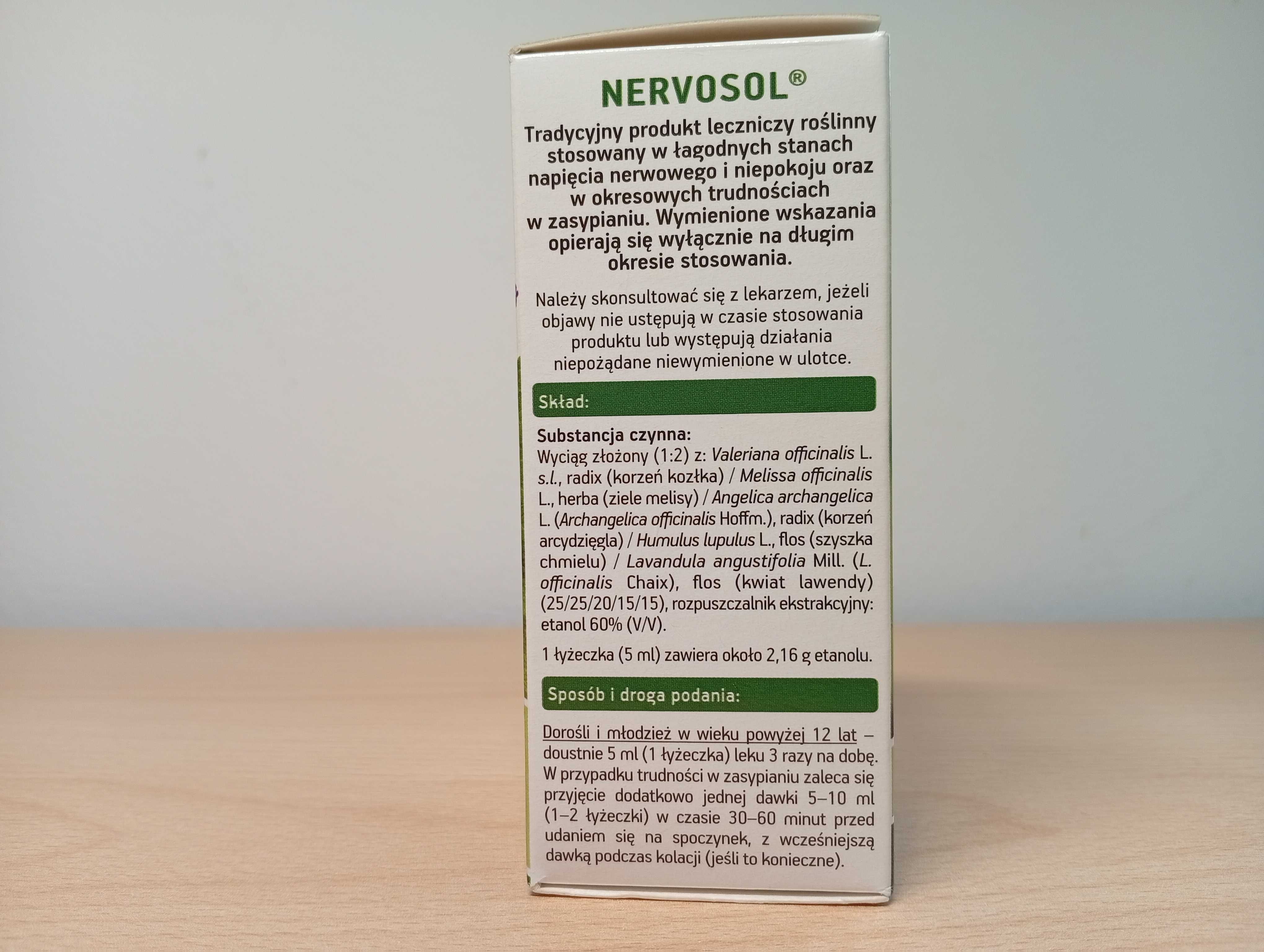 Nervosol płyn doustny Herbapol Wrocław S.A.