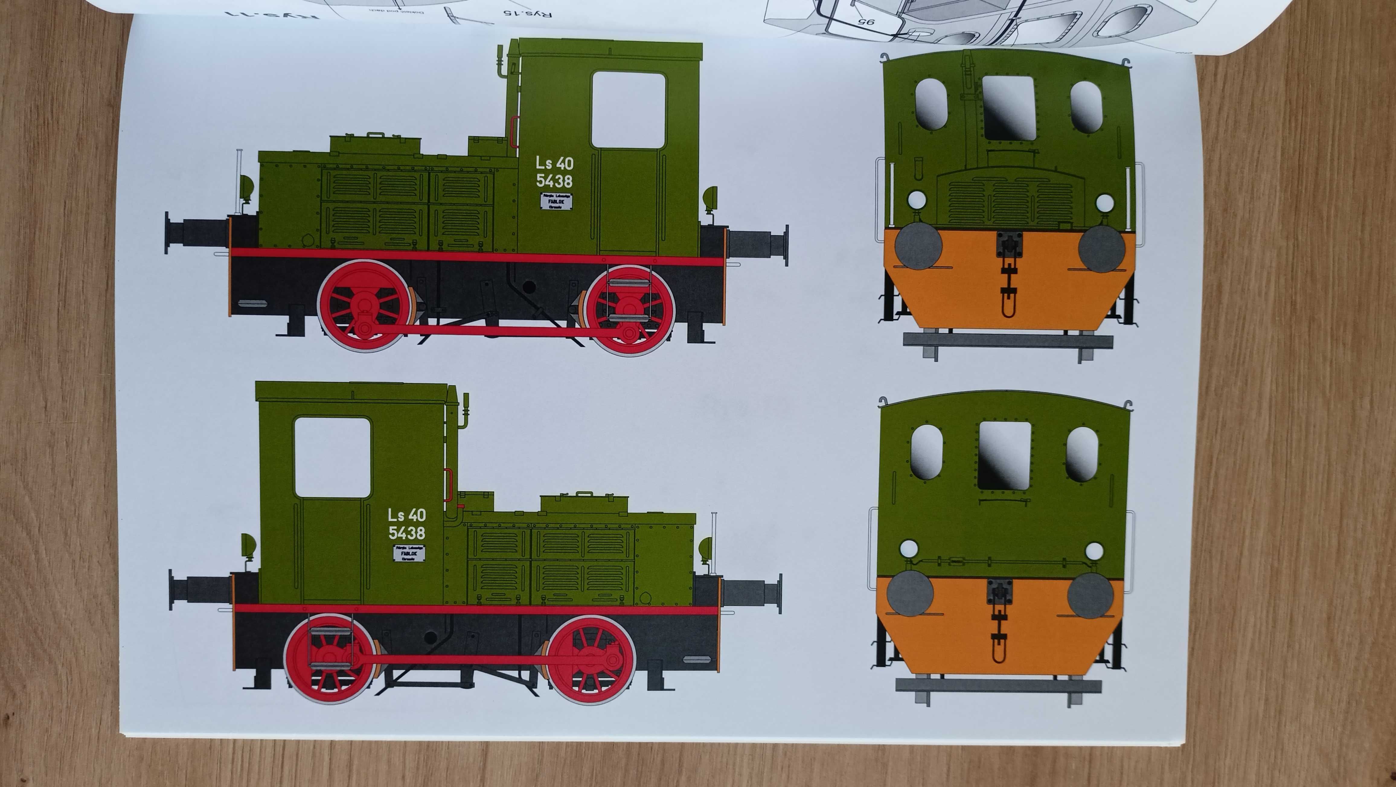 Model kartonowy - Lokomotywa spalinowa Ls40 - Wydawnictwa Angraf 228