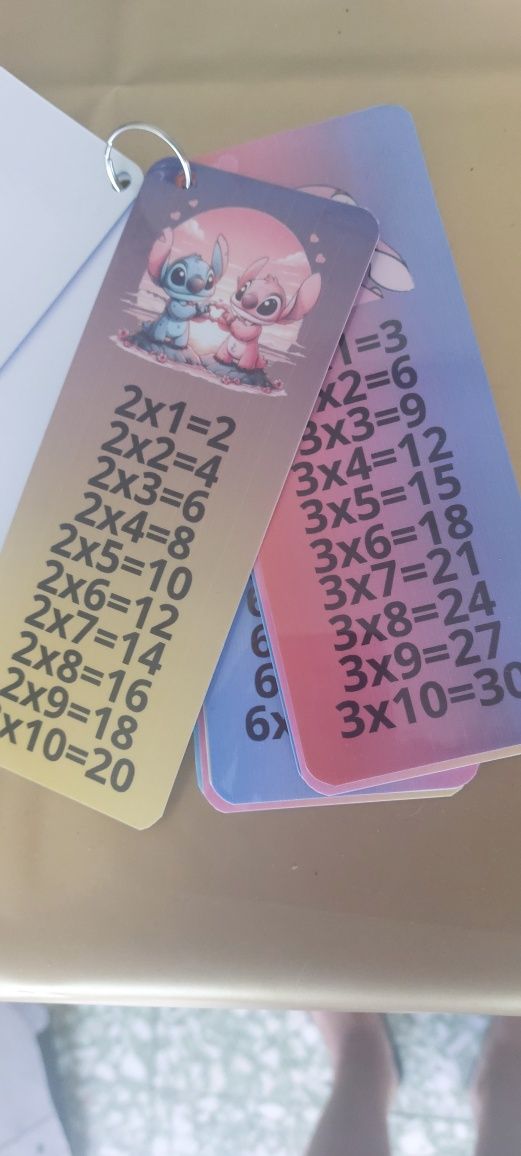 Tabuadas personalizadas personalizadas