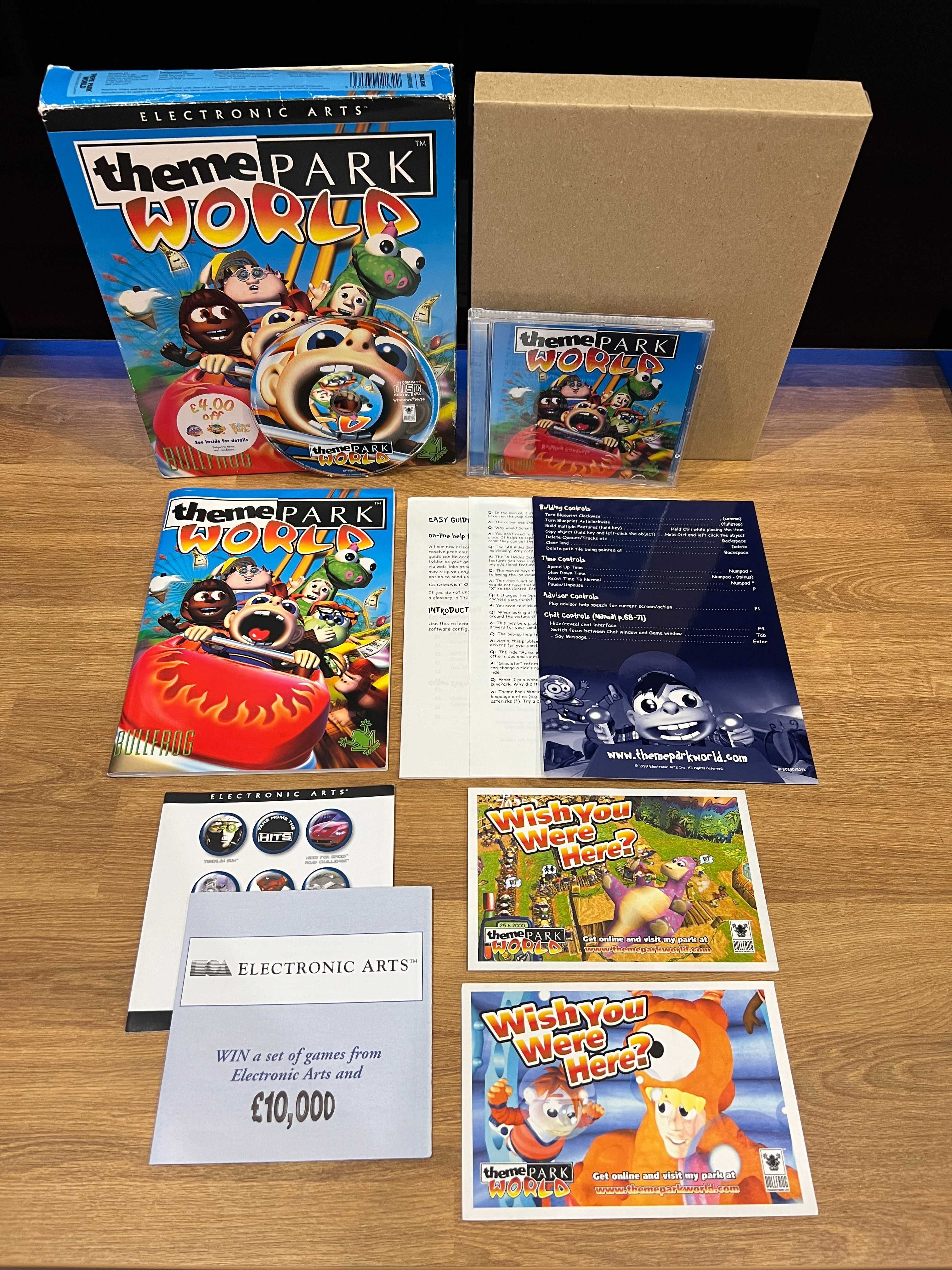 Theme Park World (PC EN 1999) BIG BOX kompletne premierowe wydanie