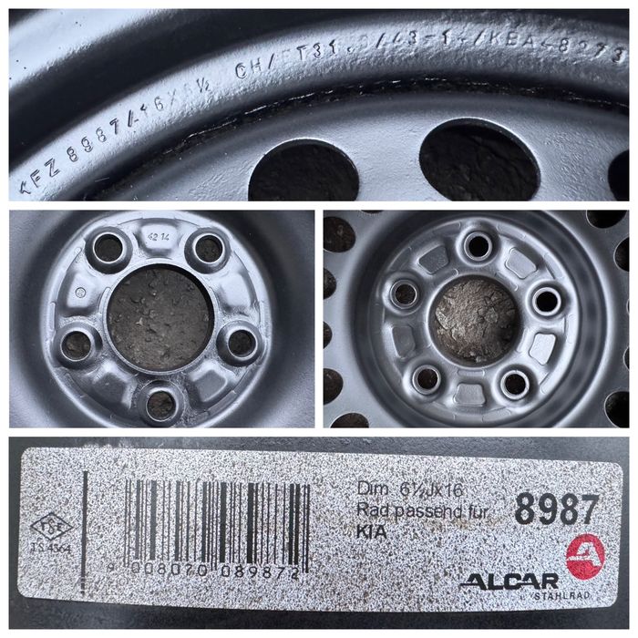 Диски r16 5x114.3 ET-31.5 Hyundai/KIA/Mitsubishi/Renault/Nissan/Mazda