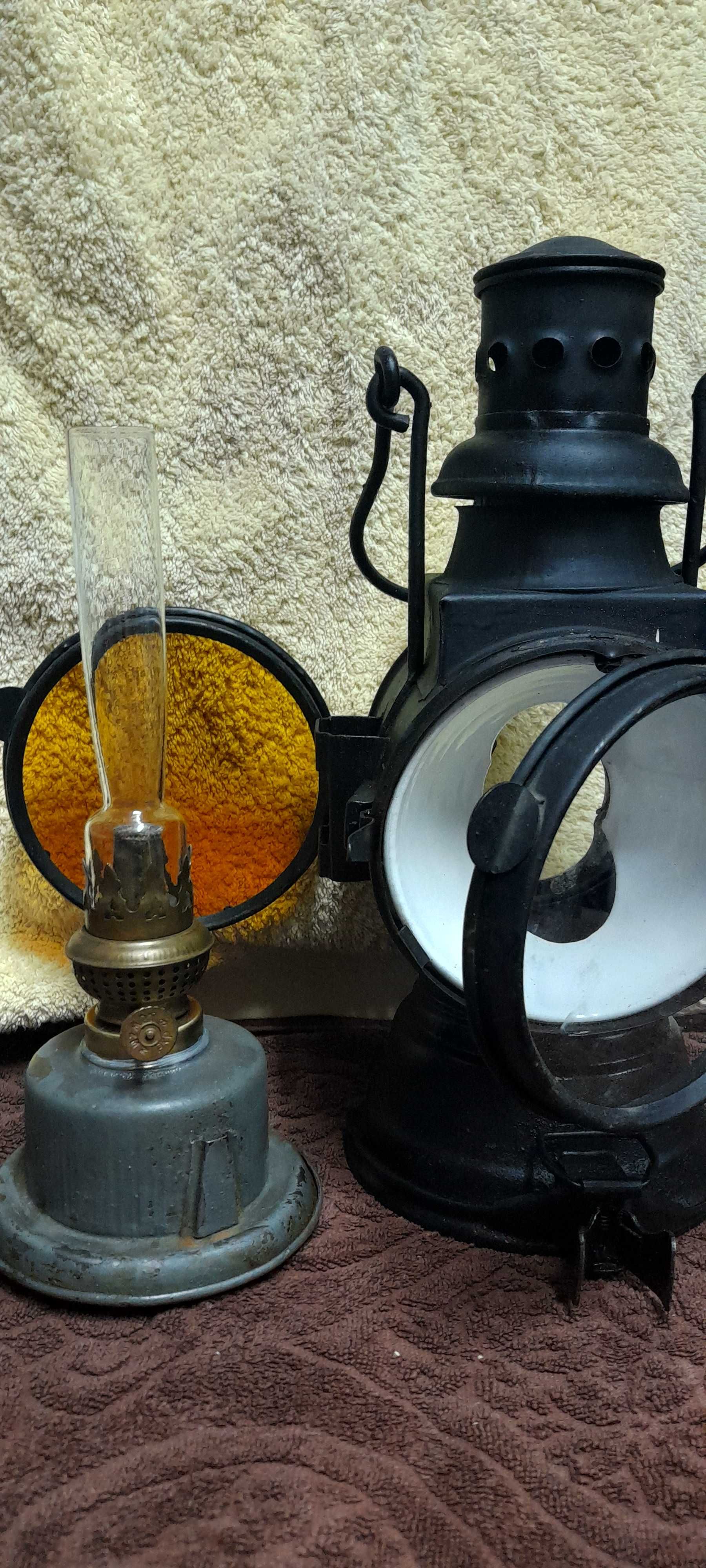 lampa kolejowa - oryginalnie zachowana - kompletna - SPRAWNA