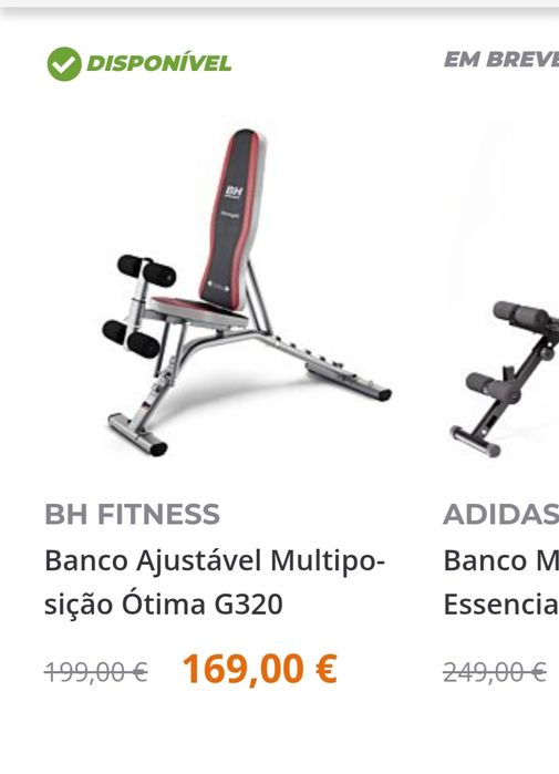 Banco musculação BH novo