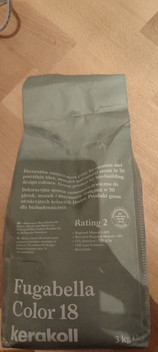 Fuga Fugabella Kerakoll kolor 18, zieleń mięta