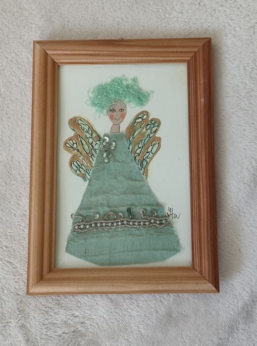 Obrazek zielony aniołek