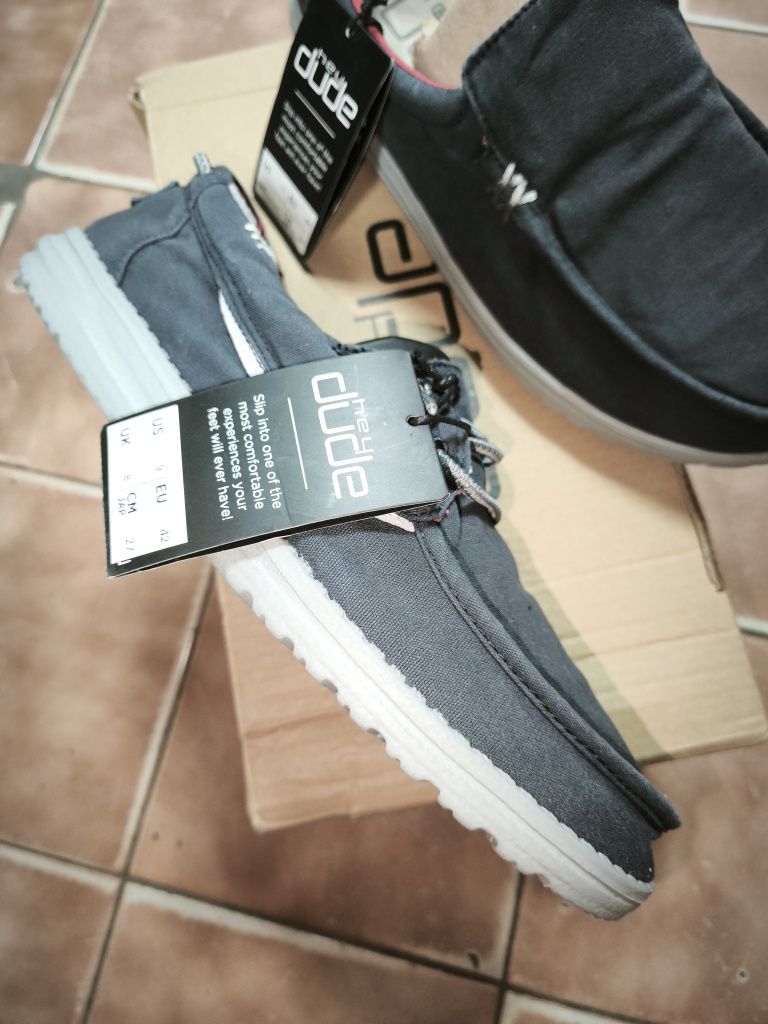 Мокасины Hey Dude Wally, ткань,пена, super light 42,44.