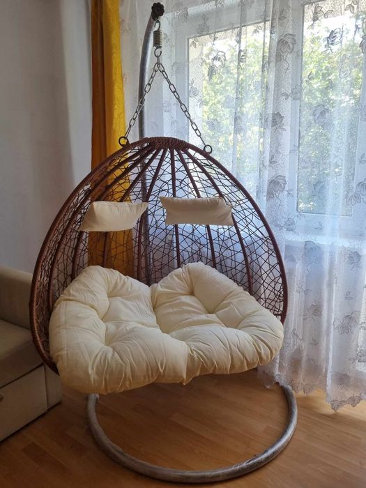 Fotel bujany kokon 2-osobowy fotel wiszący