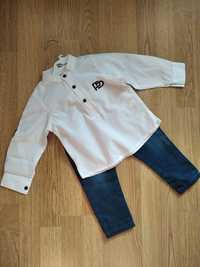 Сорочка і джинси комплект для хлопчика 1 - 2 роки