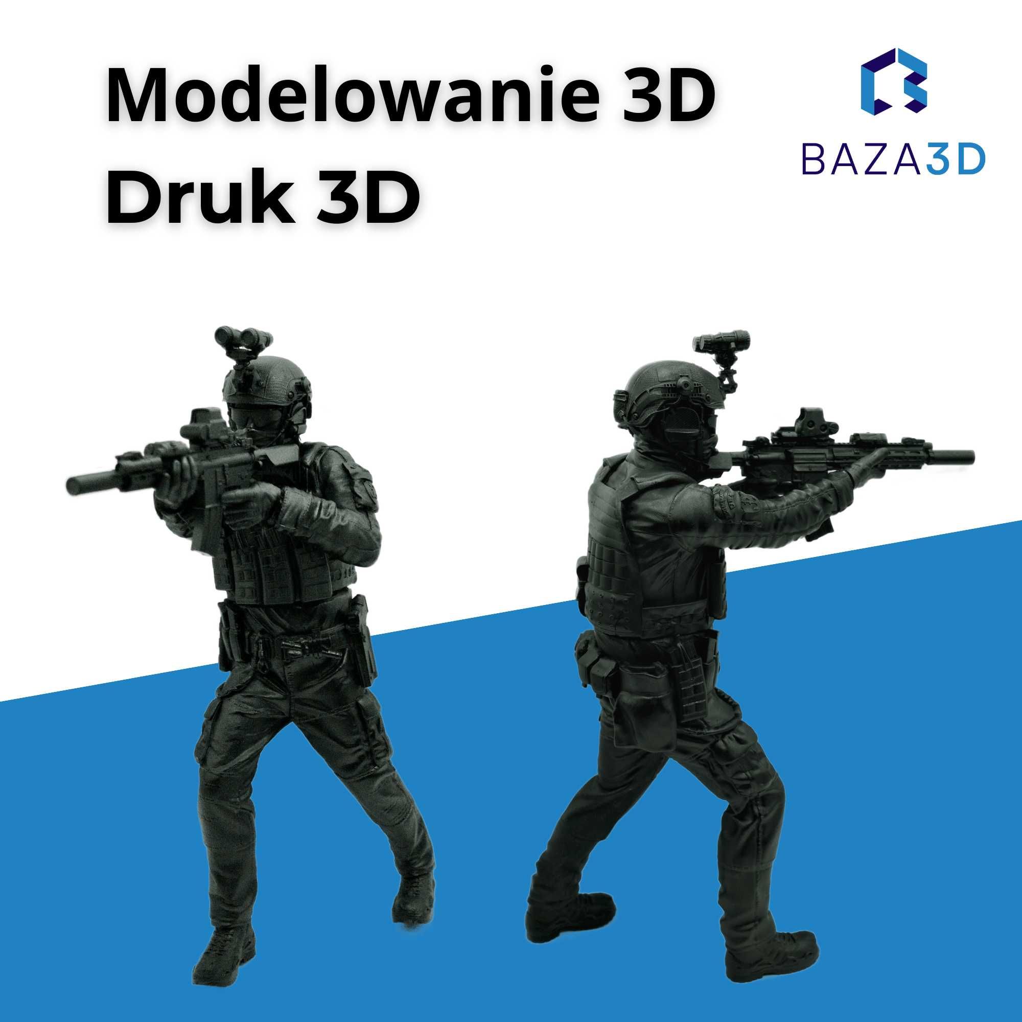 skanowanie 3D, druk 3D, projektowanie 3D - Baza3D