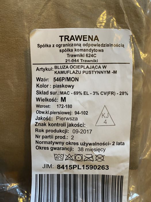 Bluza ocieplajaca  pustynna M