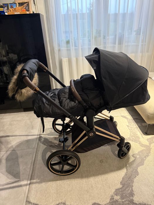 Wózek Cybex Priam 4w1 rose gold deep black 5w1 6w1