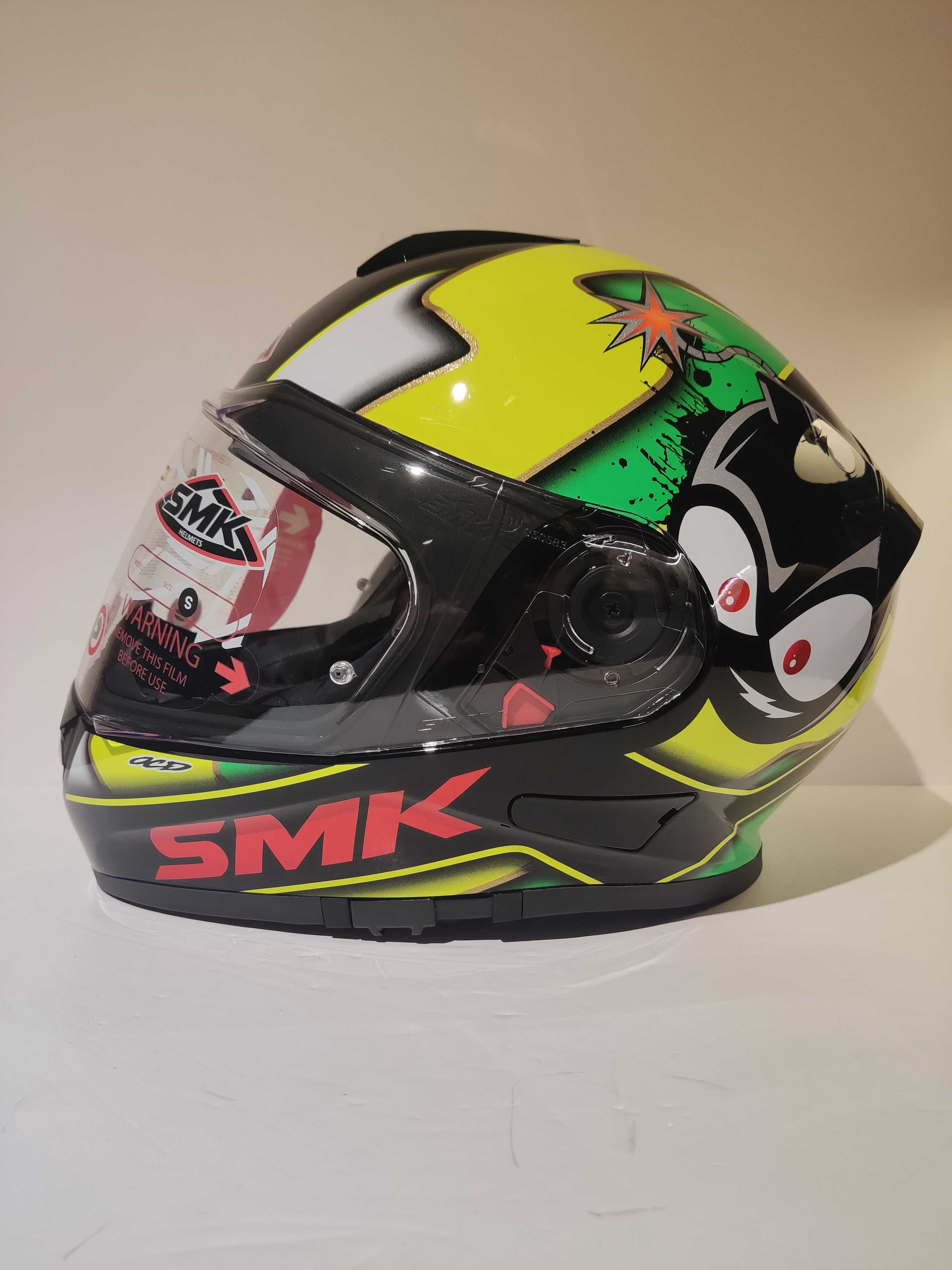 Capacete SMK integral mota scooter novo