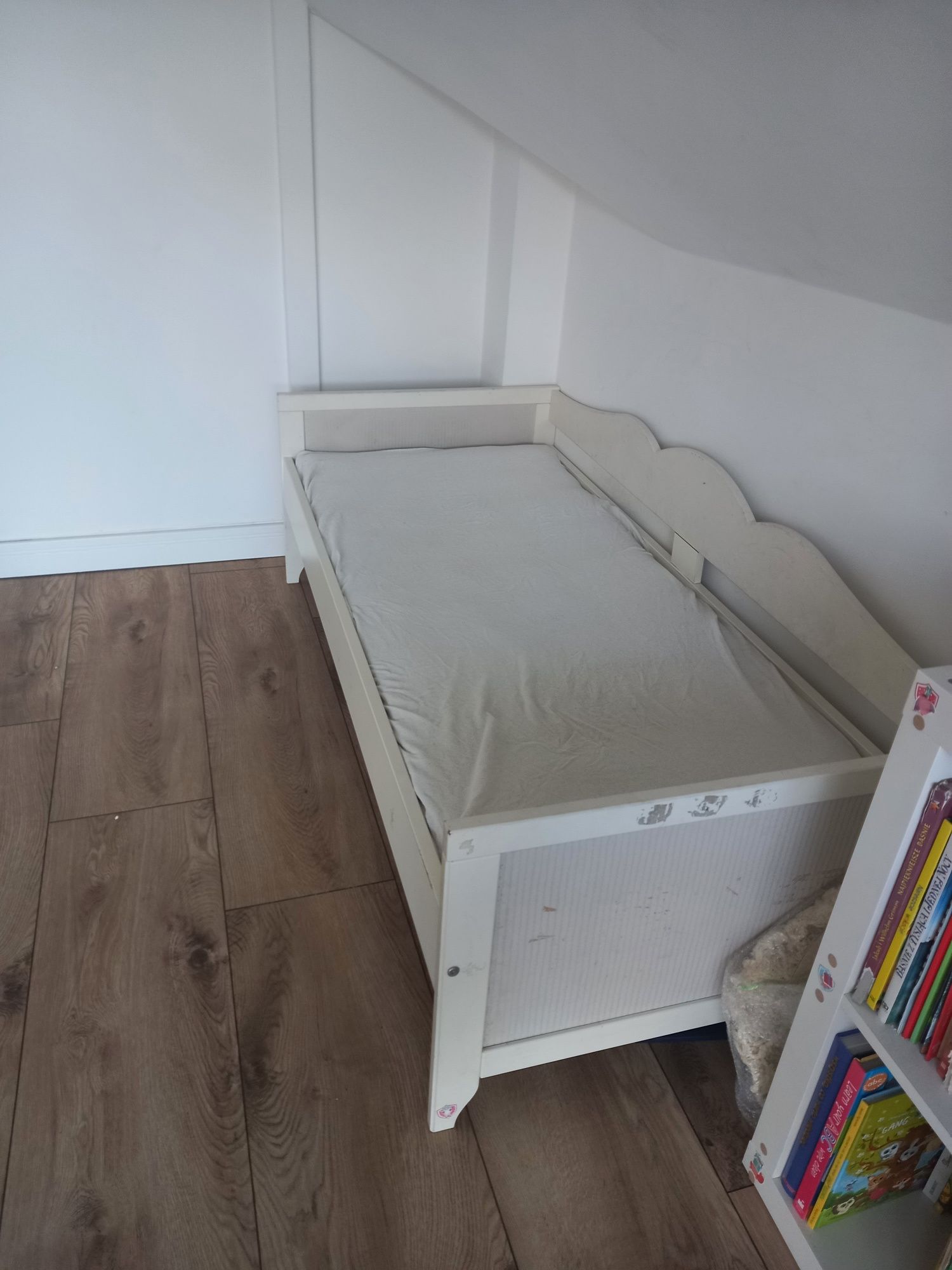 Łóżko dziecięce Ikea pojedyncze białe 90x180