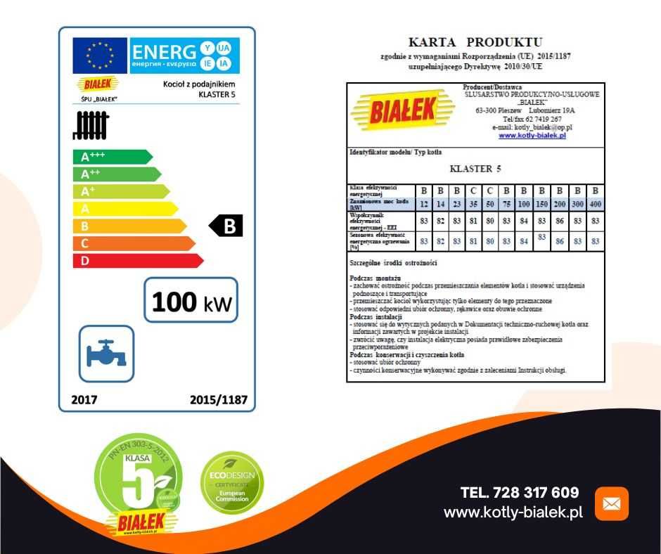 Kocioł 100KW PIEC z podajnikiem na Ekogroszek 5 klasa ECODESIGN