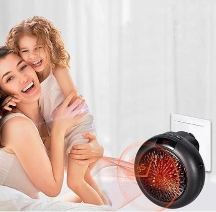 Aquecedor Redondo Portátil 900 Watts Preto