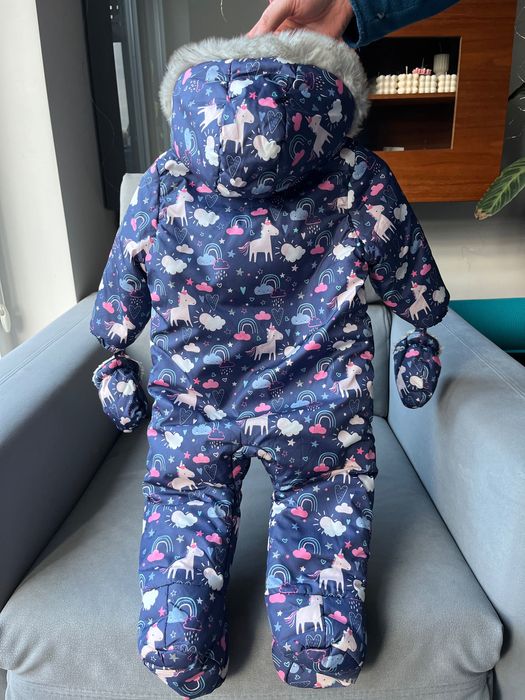 Wiosenny Kombinezon dla dziewczynki Jednorożec 80 cm (9-12 m) F&F