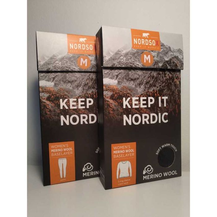 Комплект жіночої термобілизни з шерсті меріноса NordSox Розмір М