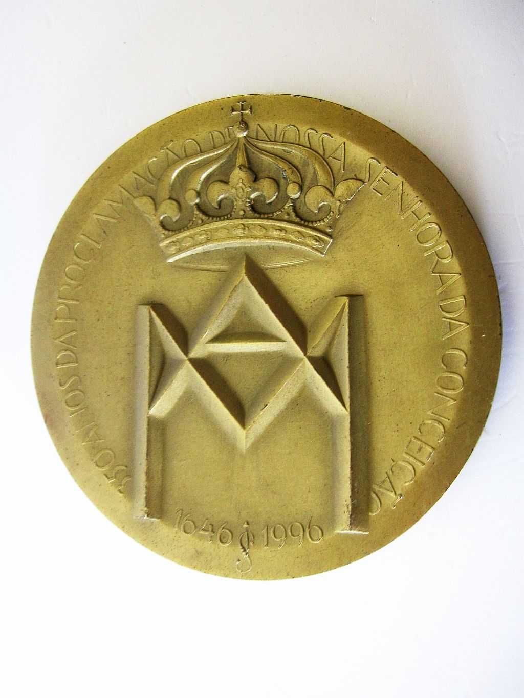 Medalha em bronze 350 anos da proclamação da N.S. da Conceição 1996