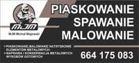 Piaskowanie, malowanie natryskowe