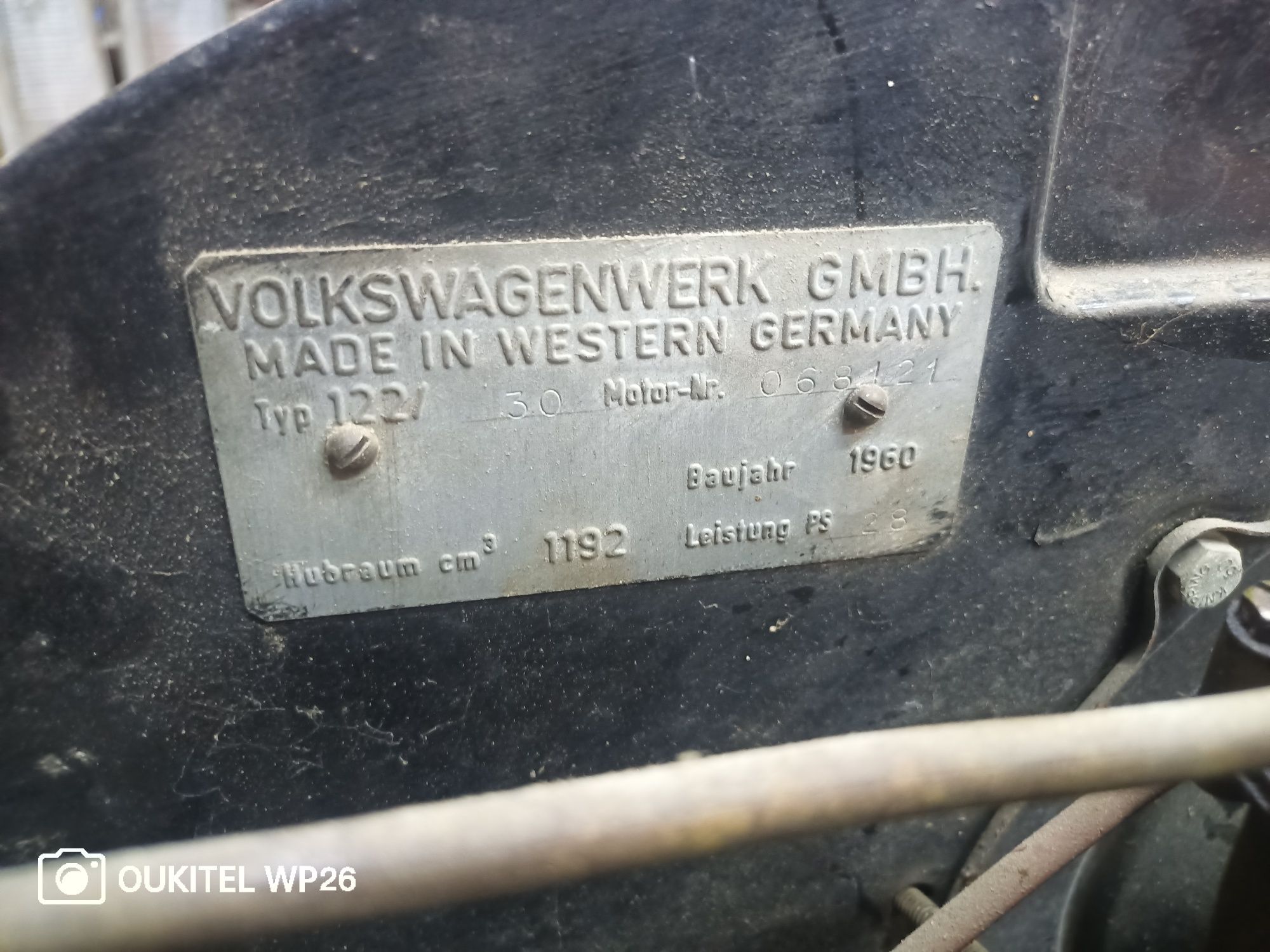 Silnik VW käfer kafer T2 transporter t1