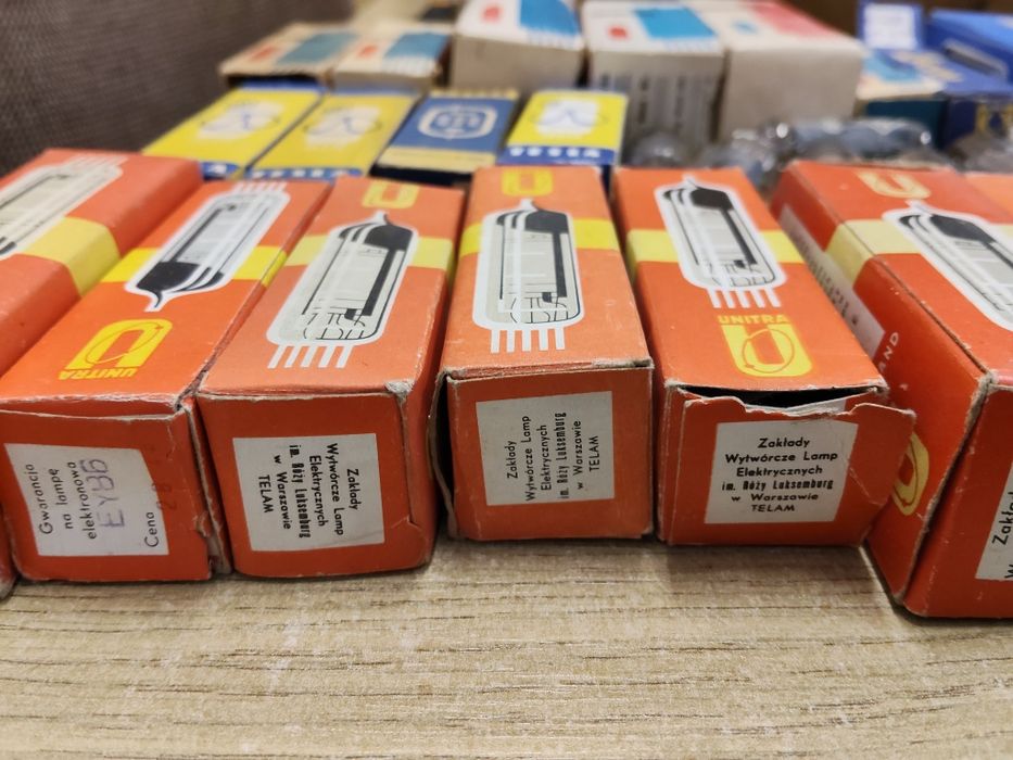 Lampy elektronowe 40 szt.  Polam, UNITRA, RFT, Tesla