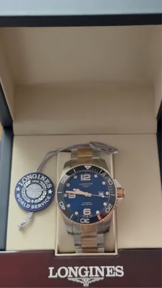 Longines Hydroconquest Automatic Rose Gold, 41mm
