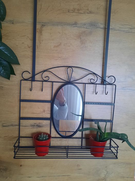 Ozdoba wisząca czarna metal