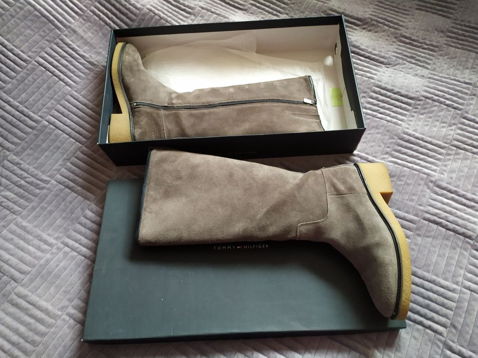Kozaki damskie skórzane Tommy Hilfiger r.42
