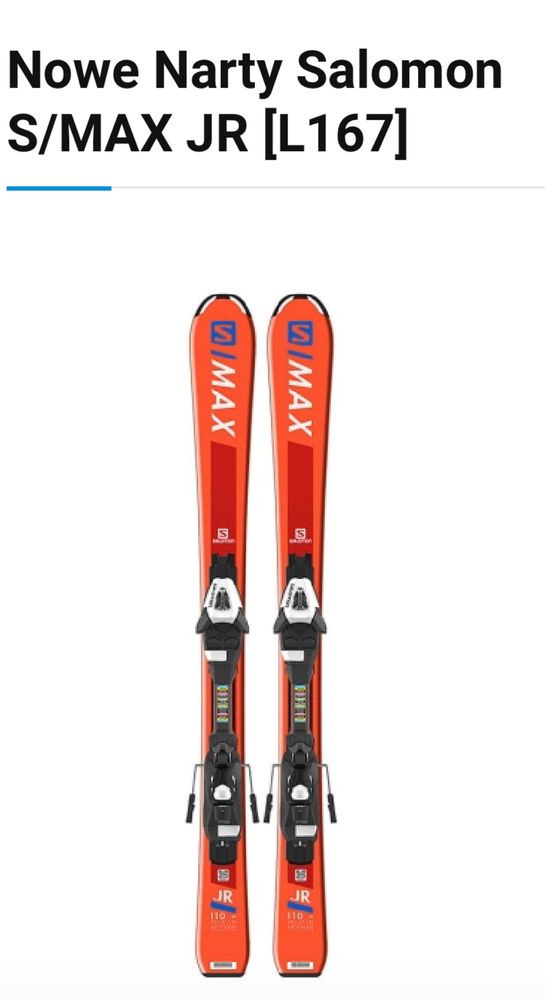 Narty salomon 140cm nowe