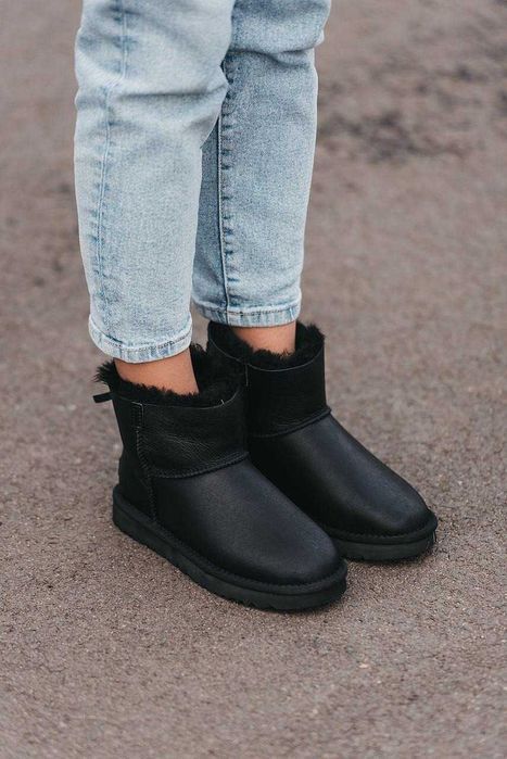 Угги/Уги/Угг/Уггі/Угі/UGG Australia Mini Classic Zip/Шкіра 100% Овчина