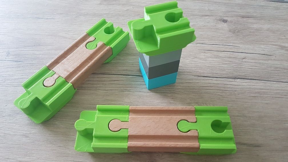 5 x adapter lego duplo zielony