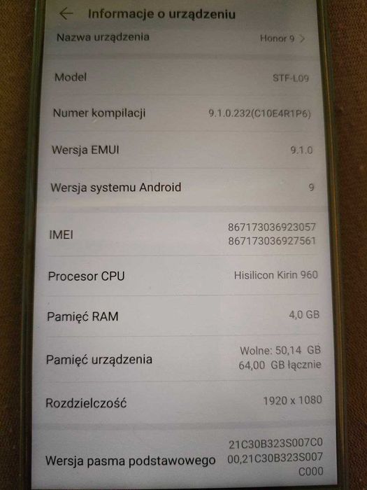 Telefon flagowy Honor 9 4/64 GB