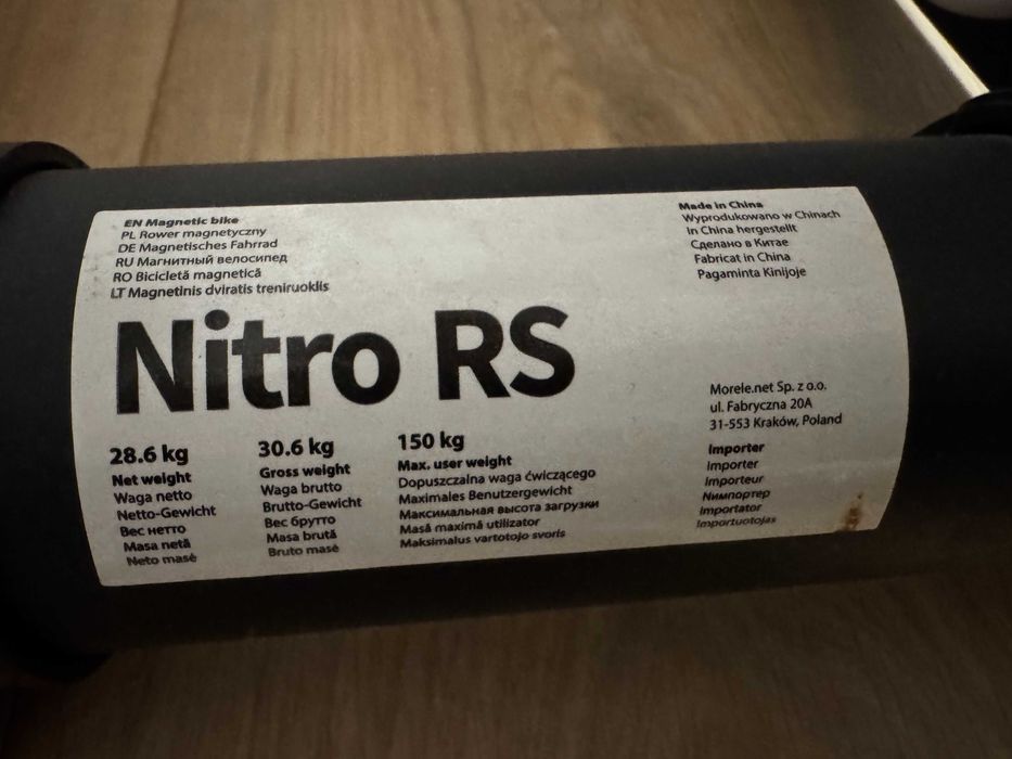 Rower stacjonarny Zipro Nitro RS magnetyczny Czarno-Biały