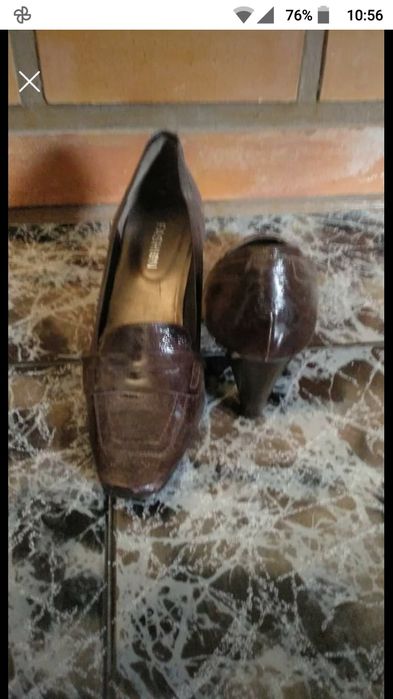 3 Calçados usado uma vez TAM 37/38 novo em pele