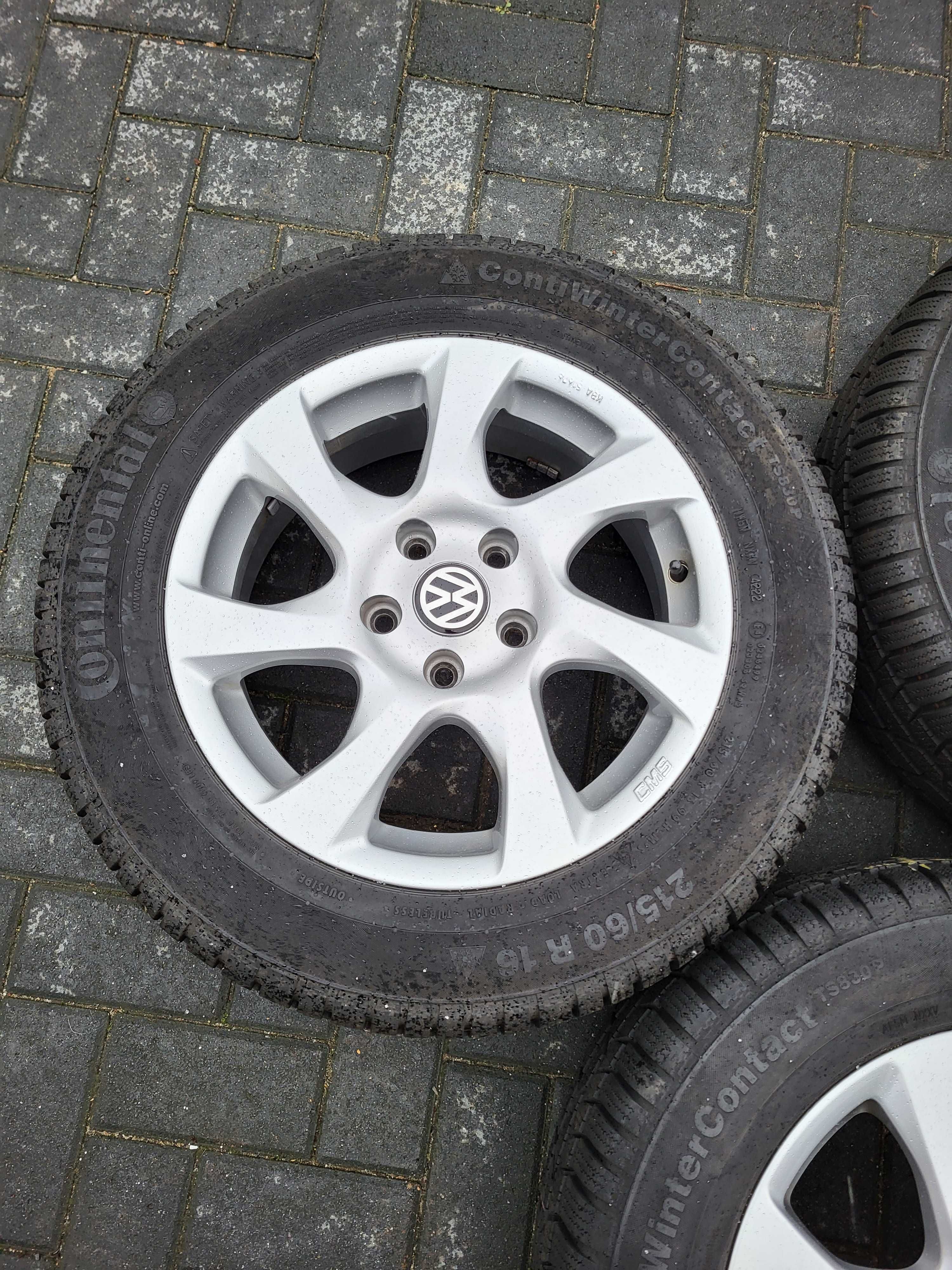 K228 Koła zimowe 16 Cali 5x112 Continental 215/60/16 8mm 22r VW Passat