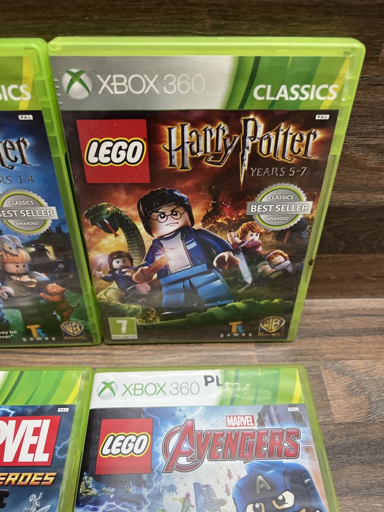 Xbox 360 Lego Marvel Avengers, Harry Potrer 1-4, 5-7, Super Heroes