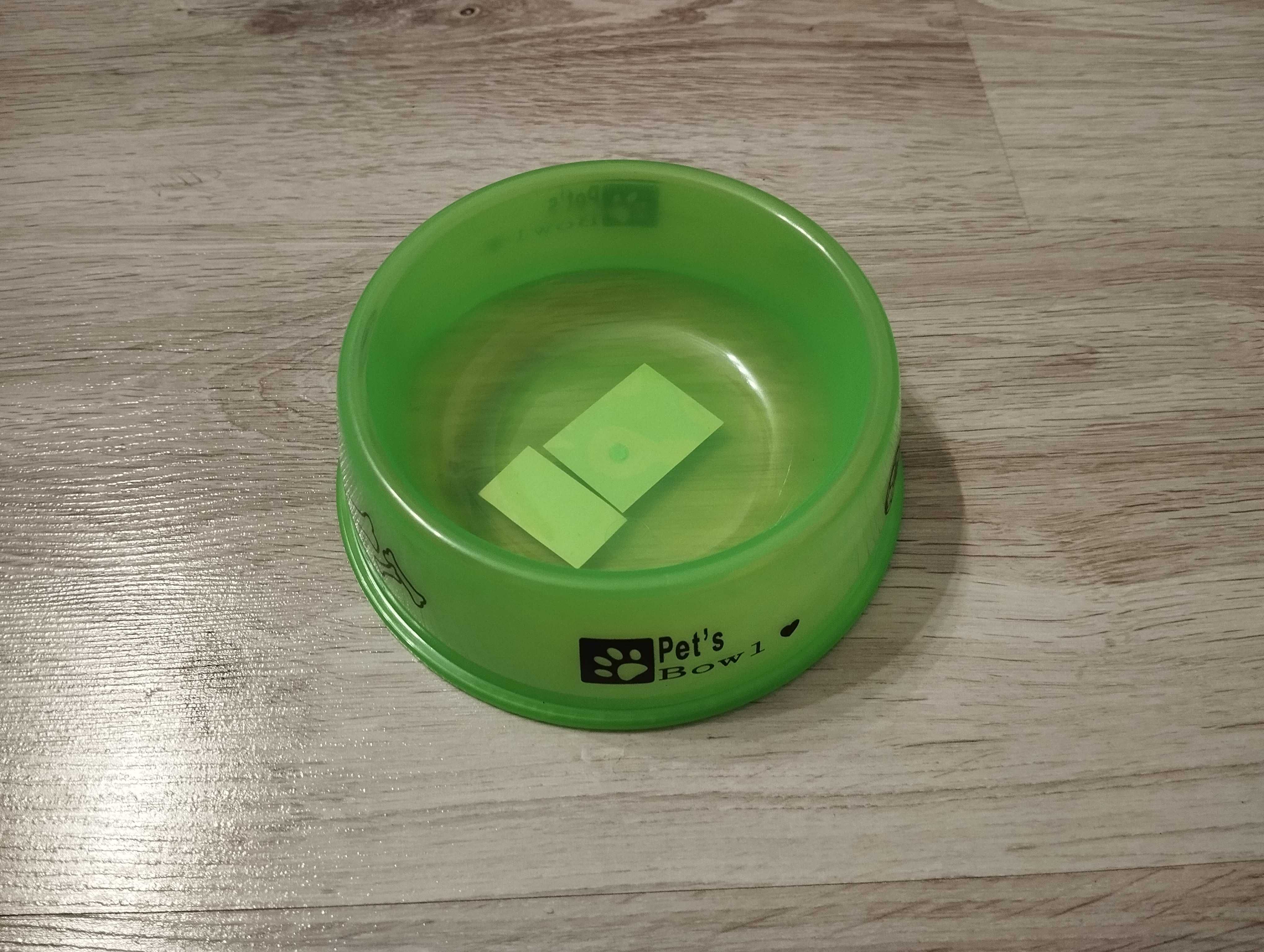 Miska dla psa kota przezroczysta plastikowa l 300ml