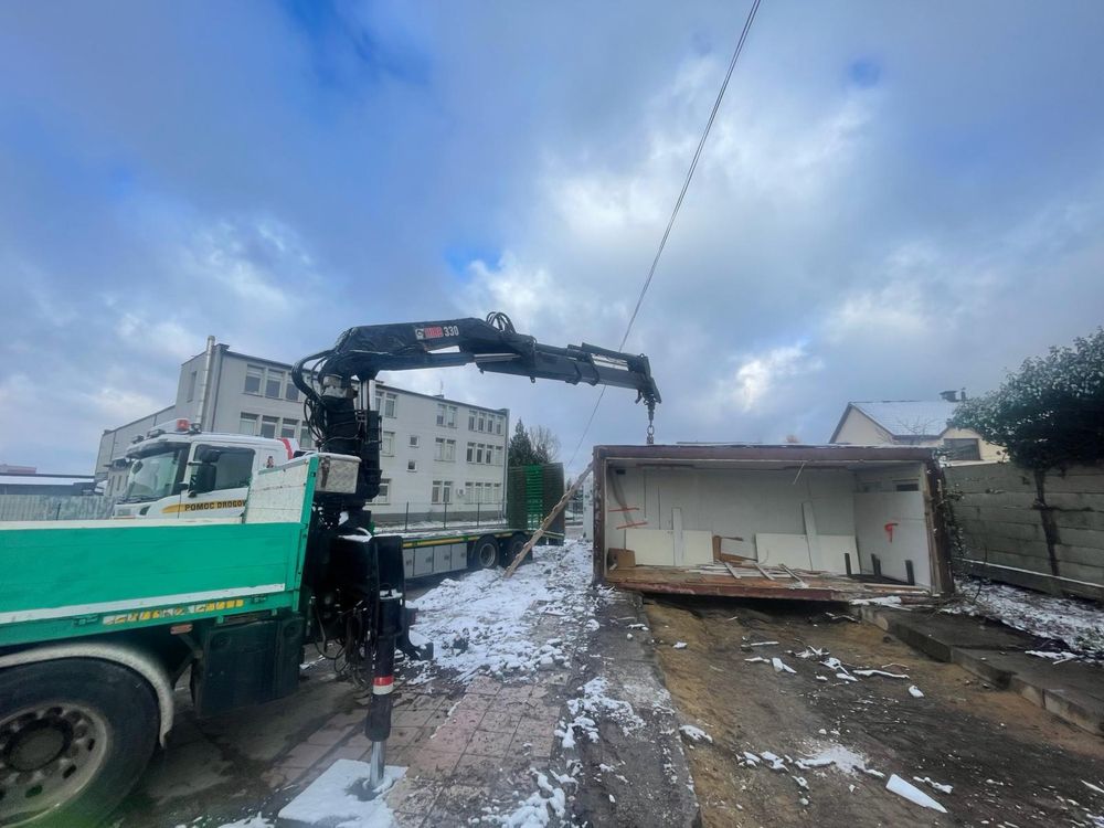 Usługi transportowe HDS DŹWIG/żuraw . Rozbiórki, transport.