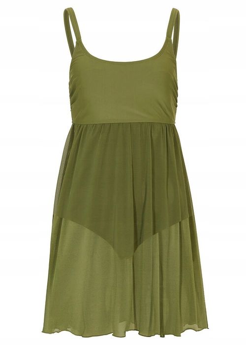 B.P.C sukienka kąpielowa z siateczką khaki r.54
