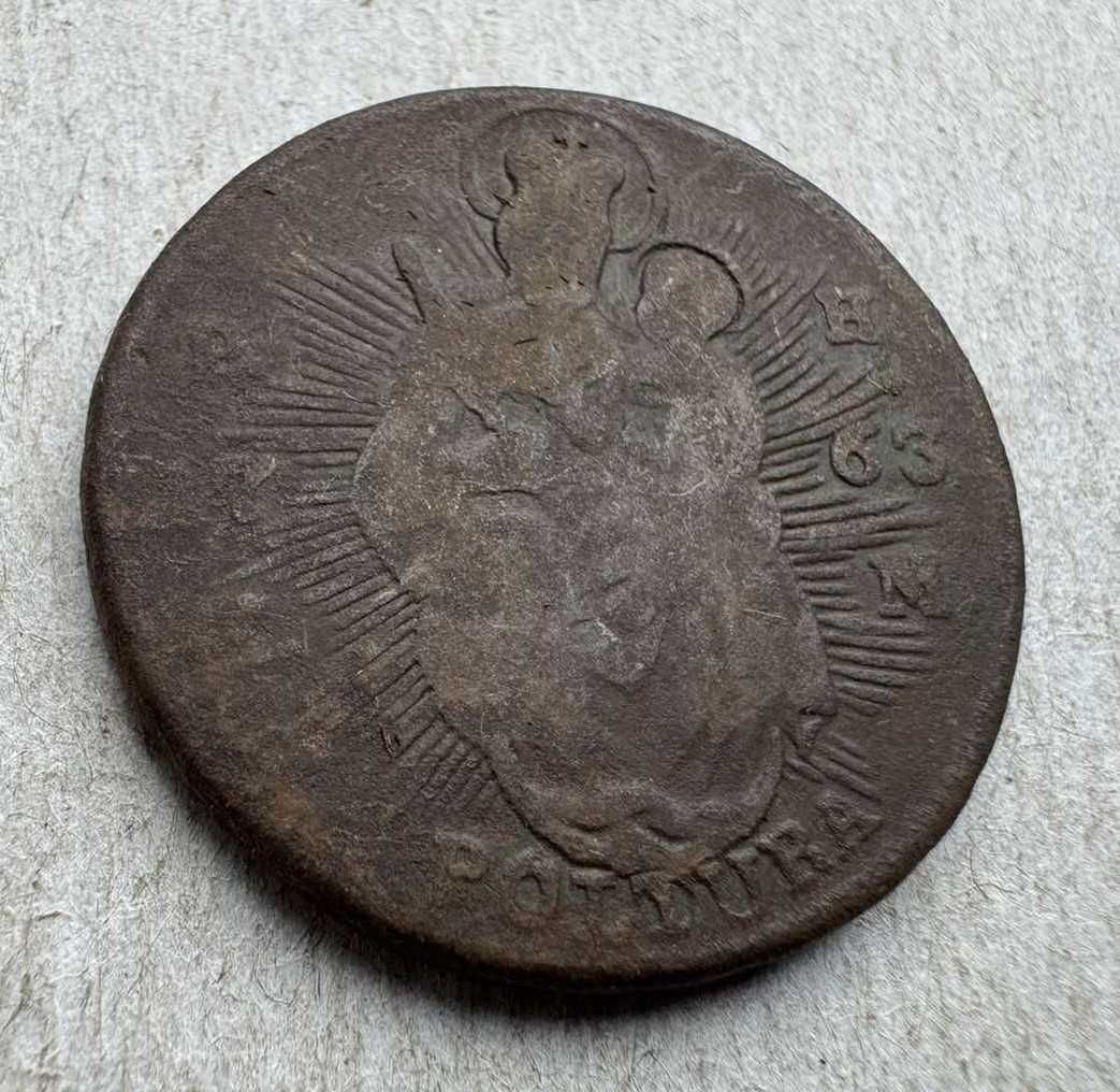 Монета Полтура 1763 рік Угорщина