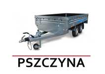 Faro MAGICUS MAX+ 2000kg 300x150x35 KOŁA POD SPODEM PRZYCZEPA NOWA!  Burty wzmocnione sklejką; 2-osiowa; Mocna, skręcana konstrukcja