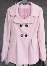 Różowy płaszcz płaszczyk wiosenny jesienny Simge 36 S