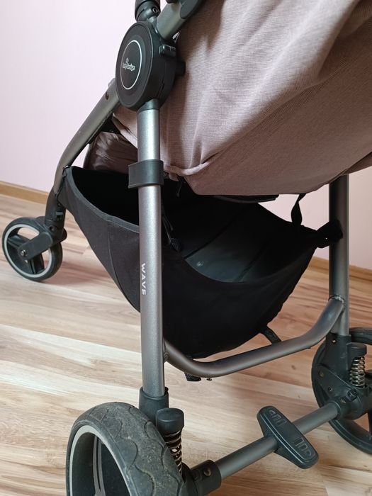 Wózek spacerowy baby design wave różowy z akcesoriami