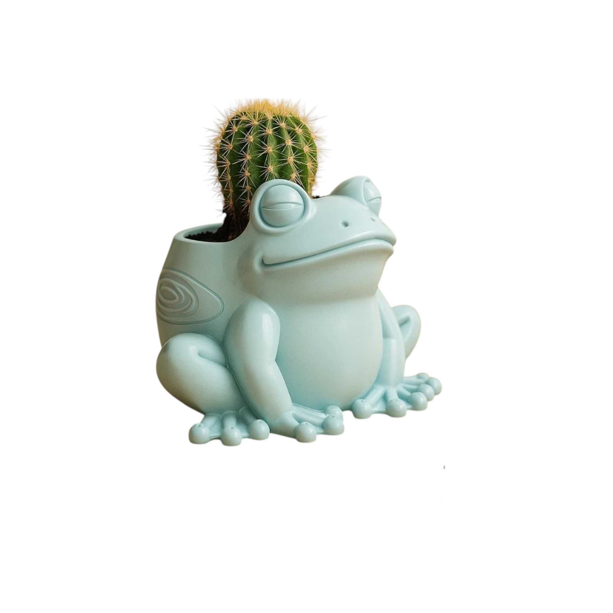 Vaso/Suporte Sapo Zen 3D | Decoração Jardim Relaxante