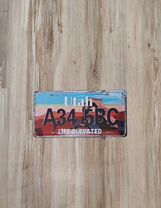 Tablica rejestracyjna USA Utah