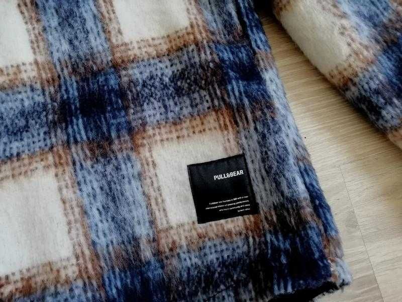 Куртка рубашка pull&bear м 38 в составе шерсть